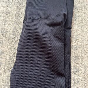 Nike Black Textured Leggings